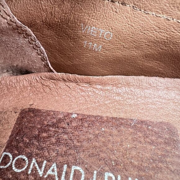 Donald J Pliner Vieto Men Size 11M Gold leather Slip On Loafer Casual Shoes - Picture 12 of 14